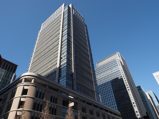 Fototapeta premium 東京駅周辺の高層ビル群