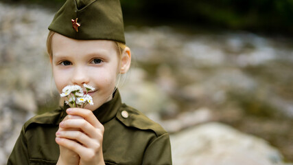 Children in military uniform of the USSR, Military children, Child soldiers,  Children in nature, A...