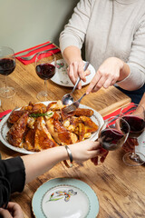 Poulet roti, fermier, 