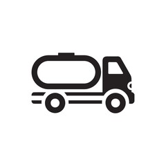 Oil truck icon ( vector illustration )