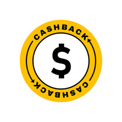 Cash back logo design. Financial services, cash back concept, money refund, investment, currency exchange. Vector illustration