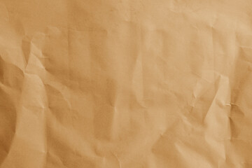 brown wrinkled paper texture and background. top view