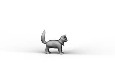 monochrome single color black 3d Icon, a group of ... in white background,single color, 3d rendering, household objects