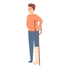 Injury insurance icon cartoon vector. Accident. Employee compensation