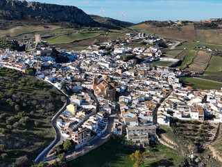 vistas del municipio rural de Cañete la Real en la provincia de Málaga, España	
