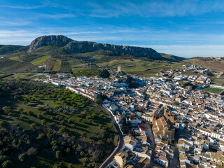 Fototapeta na wymiar vista del municipio de Cañete la Real en la provincia de Málaga,, España