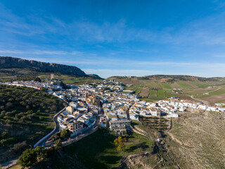 vista del municipio de Cañete la Real en la provincia de Málaga,, España