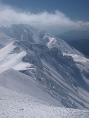 Snow covered mountains 