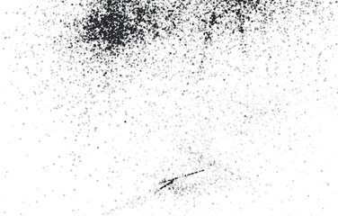Grunge Black And White Urban. Dark Messy Dust Overlay Distress Background. Easy To Create Abstract Dotted, Scratched, Vintage Effect With Noise And Grain

