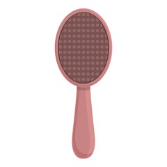 Hair brush icon cartoon vector. Comb hairbrush. Plastic hairdresser