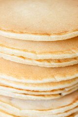 Close-up shot of a pile of pancakes - 479806763