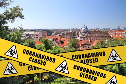 Zagreb Croatia Covid Closed