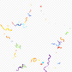 ribbon spiral confetti carnival color shine gift