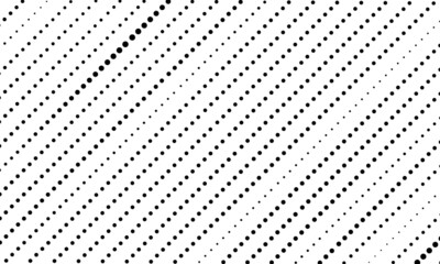 Seamless background pattern from geometric shapes. The pattern is evenly filled with black circles.  vector design