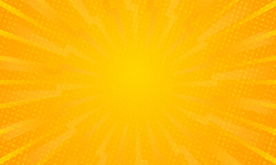 Orange gradient ray burst dot style background vector design - obrazy, fototapety, plakaty