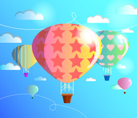 Obraz premium Hot air balloon