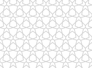 The geometric pattern with lines. Seamless vector background. White and gray texture. Graphic modern pattern. Simple lattice graphic design.