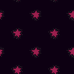 Stars seamless pattern. Cute festive background.