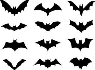 Bats Silhouette Vector Pack