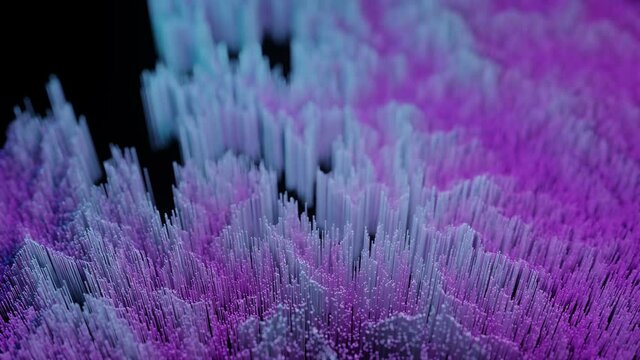 Data visualization. Futuristic infographics. Data streams graph. Abstract business background. Digital city. 3d rendering. 4k.