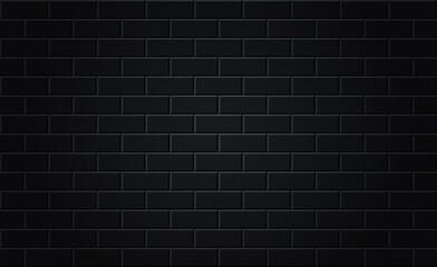 Black brickwall background for neon lights posters