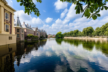 L'Aia, Paesi Bassi, centro storico, palazzo  Binnenhof 
 sede parlamento olandese