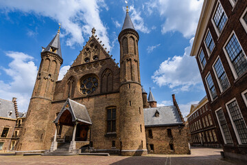 Fototapeta na wymiar L'Aia, Paesi Bassi, centro storico, palazzo Binnenhof sede parlamento olandese
