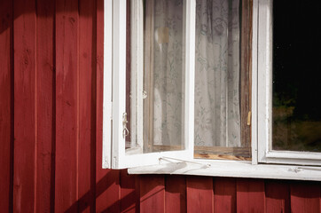 Fensterdetail Holzhütte