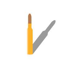 Gold color cartridge with shadow