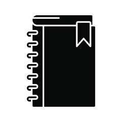 Notebook icon. isolated Flat design. vector illustration