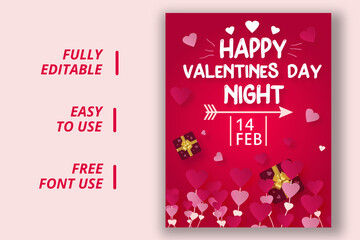valentine's day love flyer
