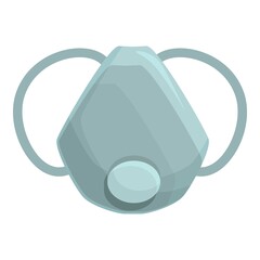 Health mask icon cartoon vector. Face doctor. Virus safety