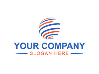 Modern company logo design vector and template