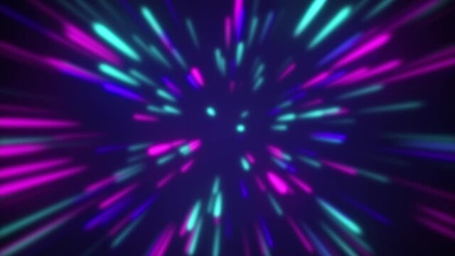 Colored Glow lines looping background