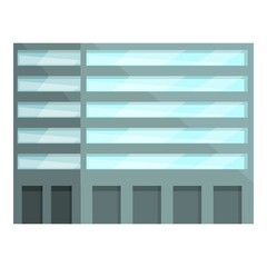 Apartment building icon cartoon vector. Residential house. City multistory