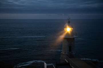 Fototapeta na wymiar Santa Catalina Lighthouse at dusk
