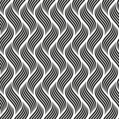 Seamless wavy line pattern background © VectoRay