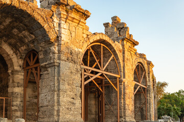 Side Ancient City in Antalya Province of Turkey