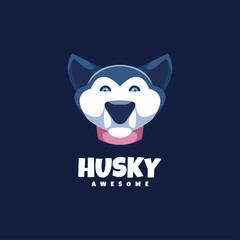 Illustration vector graphic of Husky, good for logo design
