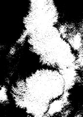 Grunge background black and white texture. Dark monochrome surface. Old vintage vector pattern