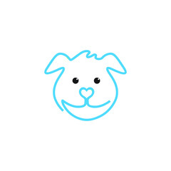 dog face logo 