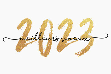 Naklejka premium 2023 - Meilleurs vœux - Bonne année