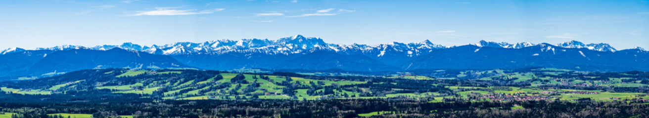 view from the Hohenpeissenberg - bavaria
