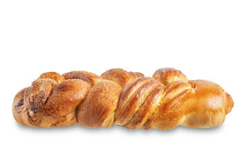 Cinnamon sweet braid bread with sugar sprinkles