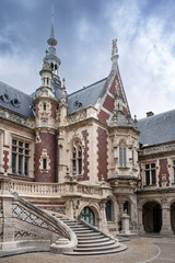 Fototapeta premium Exterior architecture of the Benedictine monastery in Fécamp, France