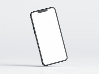 phone mockup, mobile phone on white background, device mockup, 3d render