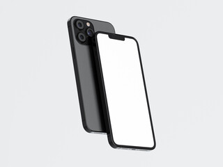 phone mockup, mobile phone on white background, device mockup, 3d render