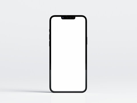 phone mockup, mobile phone on white background, device mockup, 3d render