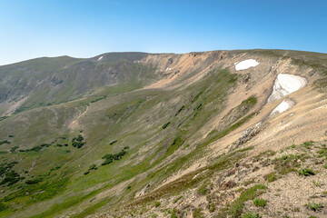 A sloping mountain