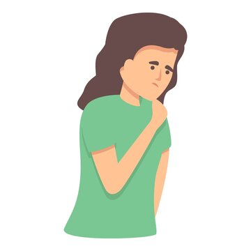 Hormonal menopause icon cartoon vector. Woman cycle. Hormone health